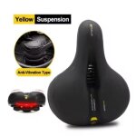 Selle de vlo respirante creuse pour hommes et femmes, sige de vlo de route vtt, absorbant les chocs, ...