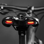 Selle de v�lo de route et vtt, si�ge de bicyclette avec voyant d'avertissement, lumi�re de charge usb ...