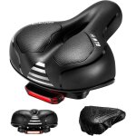 Selle de v�lo ultra confortable, selle v�lo avec feu arri�re, selle confortable avec boule d'amortisseur ...