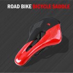 Selle de vtt en cuir pu souple, design creux, rsistant aux chocs, lger pour hommes et femmes
