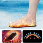 Semelles chauffantes, coussin de chaussures de chauffage rechargeable usb, semelles chauff�es electriques ...