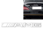 Senzeal amg alphabet emblme pour mercedes benz sticker 3d voiture logo mtal marque autocollant