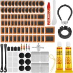 Sept - 108 pices kit rustine velo, rustine chambre a air, kit reparation velo, kit de reparation pneu ...
