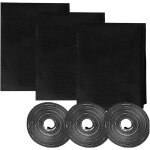 Sept - lot de 3 moustiquaires pour fentre - 130 x 150 cm - avec 3 rouleaux autocollants - dcoupable ...