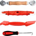 Sept - lot de 4 enrouleurs d'outils pour passepoils, tamis de fenêtre, rouleau spline avec roues en nylon, ... Sept - lot de 4 enrouleurs d'outils pour passepoils, tamis de fenêtre, rouleau spline avec roues en nylon, ...