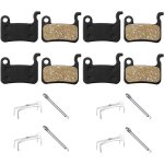 Sept - lot de 4 paires de plaquettes de frein pour vlo - compatibles avec shimano deore xt xtr lx slx ...