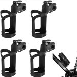 Sept - lot de 4 porte - gobelet pour vlo, 360 degrs de rotation, porte bidon velo sans vis pour scooter, ...