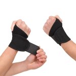 Sept - attelle bandage poignet 1 paire, noir poignet musculation de force support bandage elastique