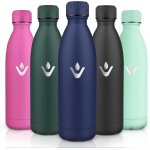 Sept - bouteille isotherme 1l, 24h froid et 12h chaud, gourde isotherme, sans bpa, gourde inox, anti ... Sept - bouteille isotherme 1l, 24h froid et 12h chaud, gourde isotherme, sans bpa, gourde inox, anti ...