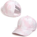 Sept - casquette de baseball pour filles rglable, chapeau de soleil fille queue de cheval doux confortable, ...