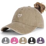 Sept - casquettes de baseball pour queue de cheval pour femme - casquette de baseball respirante réglable ... Sept - casquettes de baseball pour queue de cheval pour femme - casquette de baseball respirante réglable ...
