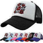 Sept - casquette de baseball unisexe imprims brod ajustable respirante casquette half mesh de baseball ...