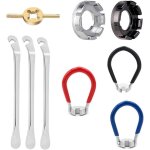 Sept - clé a rayons de vélo, kit de réparation de vélo, taille 10 15 clé de roue de vélo pour centrer ... Sept - clé a rayons de vélo, kit de réparation de vélo, taille 10 15 clé de roue de vélo pour centrer ...