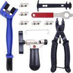 Sept - derive chaine velo, ensemble d'outils de chaîne de vélo comprend une 5 paires de rivets, dérive ... Sept - derive chaine velo, ensemble d'outils de chaîne de vélo comprend une 5 paires de rivets, dérive ...
