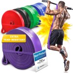 Sept - elastique musculation traction fitness + guide exercices, assist barre fixe, pull up bar dip bandes ...