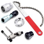 Sept - fouet a chaine, kit d'outils de chane de vlo avec fouet a chane, demonte cassette velo vtt, ...