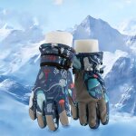 Sept - gant de neige pour enfants gant de ski pour enfants gant thermique coupe - vent d'hiver mitaine ...