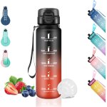 Sept - gourde - 500ml - gourde enfant, gourde gradue, anti - fuite, gourde filtrante, avec marqueur ...