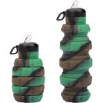 Sept - gourde camouflage en silicone souple - bouteille pliable de 500ml sans bpa et etanche - gourde ...