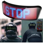 Sept - lixada ecran led couleur pour casque de vlo, casque de moto, systme de clignotant, feu de frein ...