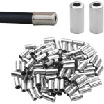 Sept - nhp lot de 100 embouts de cble de frein, cbles et gaines de frein vlo, embout cable velo, gaine ...