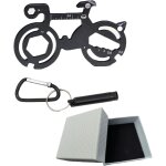 Sept - outil multifonction v�lo 10 en 1, porte clef velo avec siffler, ouvre - bouteille, cl� hexagonale, ...