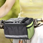 Sept - panier de vlo pliable, grand sac de guidon de vlo, panier de vlo amovible multi - usages, sac ...