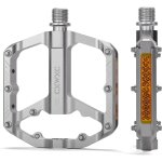 Sept - pédales de vélo avec bandes réfléchissantes, 3 roulements etanches, plateforme de vélo en aluminium ... Sept - pédales de vélo avec bandes réfléchissantes, 3 roulements etanches, plateforme de vélo en aluminium ...