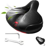 Sept - selle de velo ultra confortable, selle de vlo gel ergonomique avec amortisseur a double ressort ...