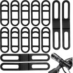 Sept - sigma lot de feux arrire en caoutchouc, bande en silicone pour vlo, lampe de poche en caoutchouc, ...