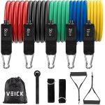 Sept - veick lot de 5 elastiques de résistance, tubes elastiques dâ¿entraînement, de fitness, avec attache ... Sept - veick lot de 5 elastiques de résistance, tubes elastiques dâ¿entraînement, de fitness, avec attache ...