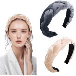 Serre tete maquillage, 2 pièces serre tete femme bandeaux mode pour femmes, bandeau cheveux femme pour ... Serre tete maquillage, 2 pièces serre tete femme bandeaux mode pour femmes, bandeau cheveux femme pour ...