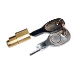 Serrure barillet antivol amovible pour tete d'attelage ak7, ak10