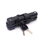 Serrure de vélo pliable anti - vol pour scooter electrique, serrure de vélo de route vtt avec clé, accessoires ... Serrure de vélo pliable anti - vol pour scooter electrique, serrure de vélo de route vtt avec clé, accessoires ...
