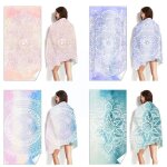 Serviette de bain en microfibre 70x140, style boho, mandala, surf, poncho, s�chage rapide, pour femmes, ...