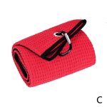 Serviette de golf a motif gaufré, en coton, avec mousqueton, nettoyage des mains, crochet en microfibre, ... Serviette de golf a motif gaufré, en coton, avec mousqueton, nettoyage des mains, crochet en microfibre, ...