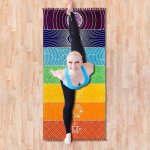 Serviette de plage arc - en - ciel, tenture murale, a rayures, bohme, tapis de yoga, chle, jupe portefeuille ...