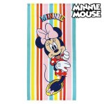 Serviette de plage minnie mouse 75686 microfibre multicouleur