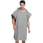 Serviette robe avec capuche, a capuche poncho robe changeante , coupe - vent, sche - toi vite, garde ...