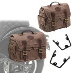 Set 2x sacoches cavali�res + supports pour kawasaki vulcan s 15 - 25 cv1f - marron