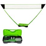 Set de badminton complet avec filet 295 x 38 x 154 cm, raquettes, volants et ?tui de rangement
