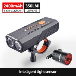 Set c - lampe de bicyclette, capteur intelligent, eclairage avant, eclairage etanche ip64, rechargeable ... Set c - lampe de bicyclette, capteur intelligent, eclairage avant, eclairage etanche ip64, rechargeable ...