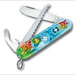 Set my first victorinox 0. 2373. e1 enfant dauphin - couteau suisse de poche 84 mm - 9 fonctions
