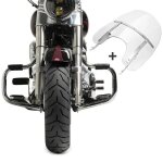 Set pare carter + pare - brise pour harley davidson heritage softail classic 00 - 17 sw3