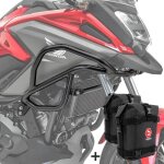 Set pare carter haut + sacoches pour honda nc 750 x / 700 x 12 - 20 noir