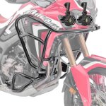 Set pare carter xl + phare pour honda africa twin crf 1000 l 16 - 19 noir