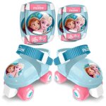 Set patins a roulettes et protections - la reine des neige - rn246035 - avec coudieres et genouilleres ...