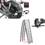 Set: rampe de chargement moto cs1 + bloque roue easy plus + set sangles cliquet