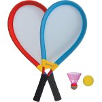Set de raquettes géantes, deux raquettes de badminton surdimensionnées avec un filet elastique, une balle ... Set de raquettes géantes, deux raquettes de badminton surdimensionnées avec un filet elastique, une balle ...