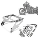 Set: support top case tp 2 - up + kit de fixation pour accessoires detachables compatible avec harley ...